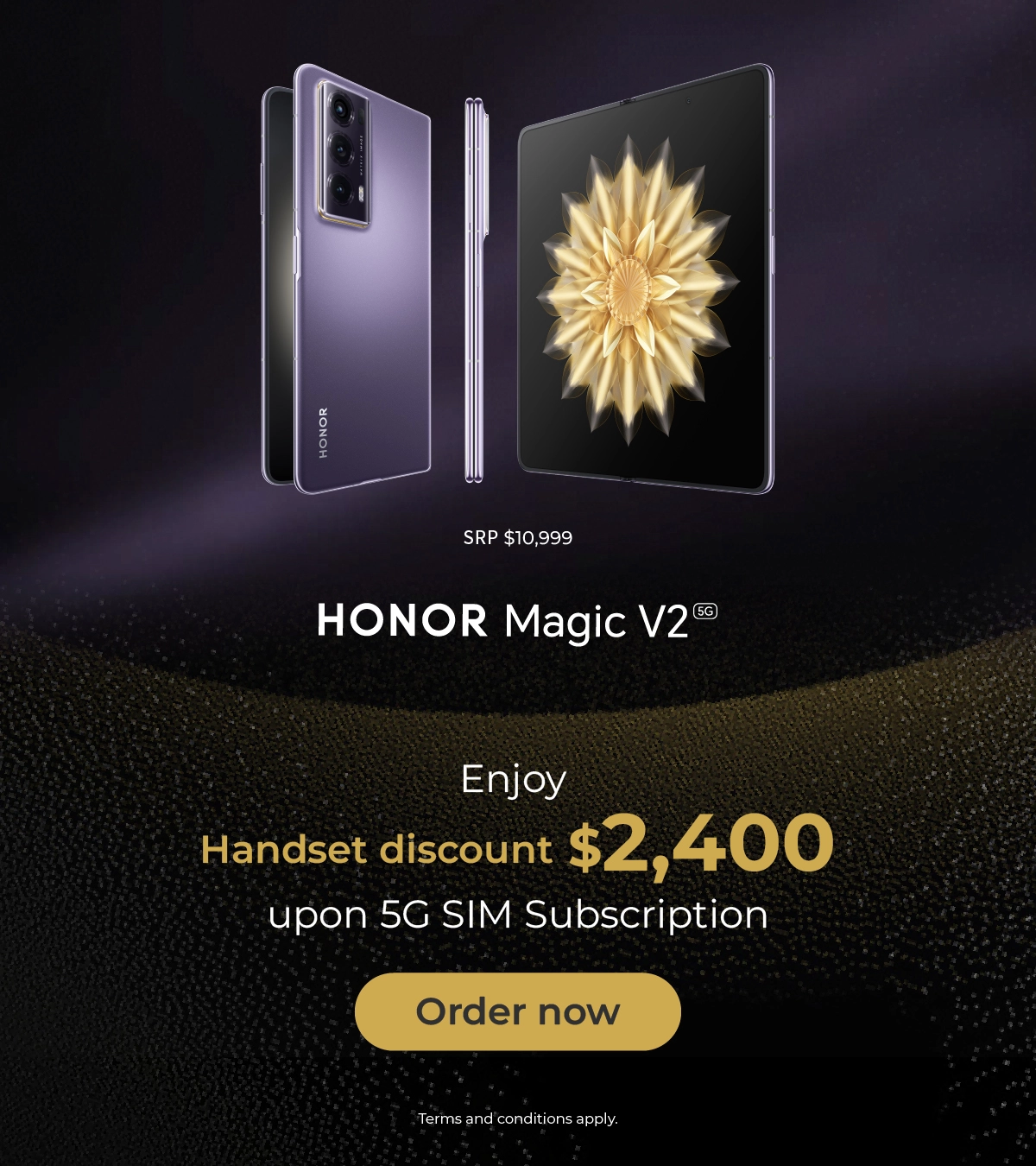 Pre-order to enjoy Handset discount + Premium Privileges Over $7,700 value upon 5G SIM Subscription