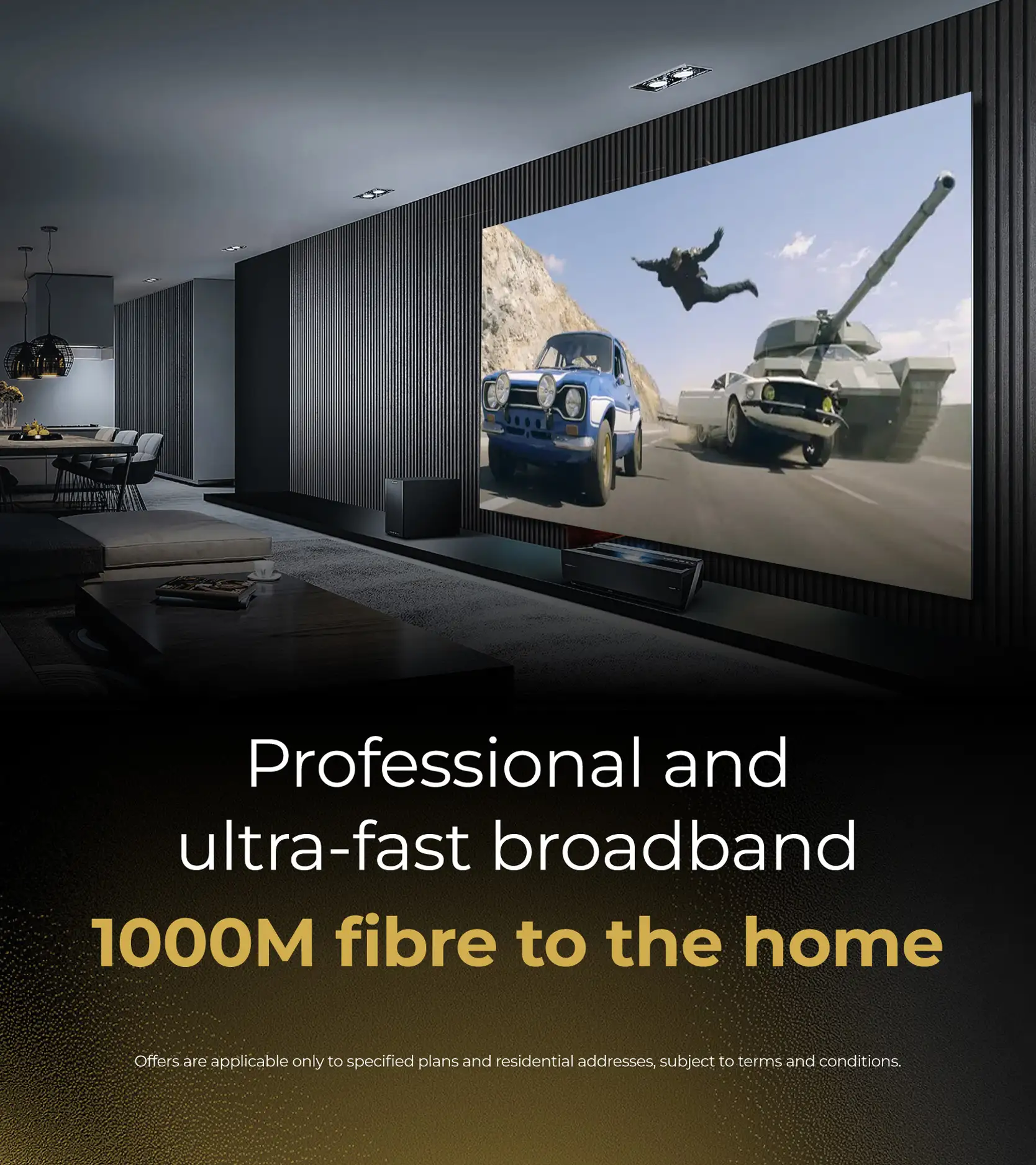 Professional and ultra-fast broadband 1000M fibre to the home