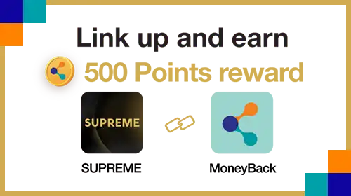 link up MoneyBack App account in SUPREME App