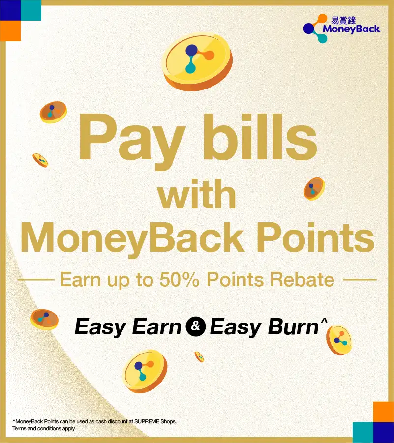 Pay bills with MoneyBack Points.